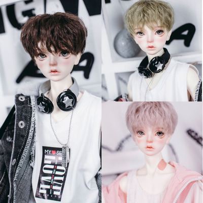taobao agent Uncle's BJD wig High -temperature silk small head enclosure uncle 3 points, 4 points, tin foil hot night shop hair 3 free shipping