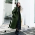 FECN 2018 mùa thu mới Áo khoác lửng hai mặt áo len giản dị dành cho nữ - Trung bình và dài Coat