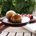 Kawashima Nhà Nhật Bản Đen Walnut Disc Đăng Tấm Tấm Trái Cây Sáng Tạo Tấm Tấm Gỗ Tráng Miệng Tấm Bộ Đồ Ăn GP-19 khay trà bằng gỗ lũa Tấm