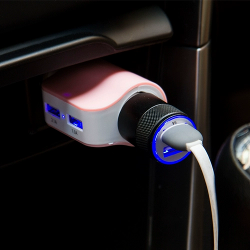 Автомобильное зарядное устройство с 2USB, небольшая зарядка автомобилей с сигарет.