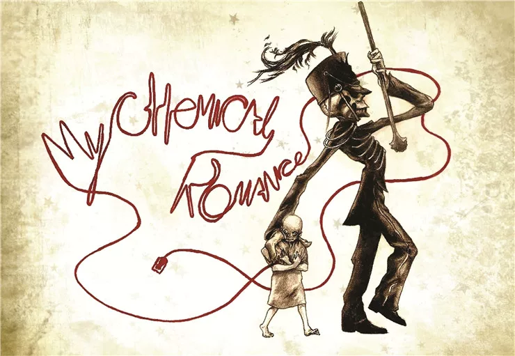 Фоторамка с изображением My Chemical Romance/SUM 41/Simple Plan/Blink-182 в стиле рок постер рисунок