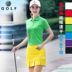 Áo thun golf nữ tay ngắn mùa hè thoáng khí thon gọn ve áo polo áo sơ mi golf quần áo sơ mi áo thun - Thể thao sau bộ quần áo gió nam adidas Thể thao sau