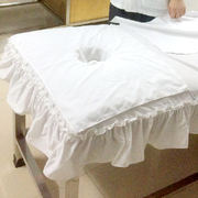 Mù lỗ cửa cống khăn massage khăn khách sạn thẩm mỹ viện giường bao gồm giường màu sắc đơn giản ban nhạc lỗ khăn vật lý trị liệu lỗ vải