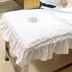 Mù lỗ cửa cống khăn massage khăn khách sạn thẩm mỹ viện giường bao gồm giường màu sắc đơn giản ban nhạc lỗ khăn vật lý trị liệu lỗ vải Khăn trải giường