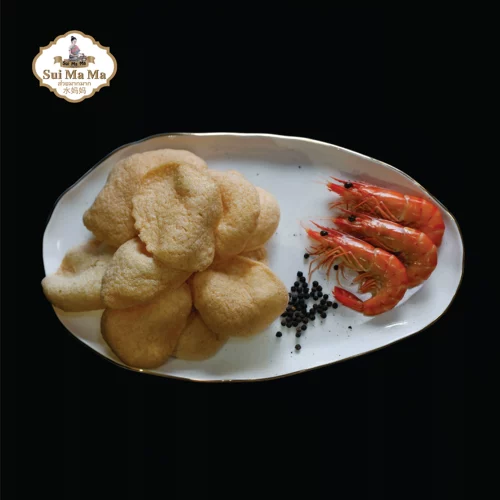 Таиланд импортированная вода Мать Мать Песня Каошэн Креветки таблетки из оригинальных цветовых креветков и кусочек креветок должны быть жареными и пышными повседневными закусками DIY