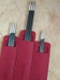 Tide thương hiệu móc kép thẳng sợi carbon kim đan dệt len ​​áo len công cụ 36cm 25cm 20cm - Công cụ & vật liệu may DIY dụng cụ may vá