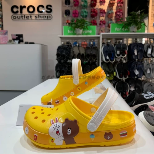 Crocs, детские кроксы, дышащие пляжные сандалии