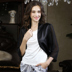 American tiêu chuẩn 2018 mới mùa xuân và mùa hè lụa nữ đồ ngủ top cardigan thanh lịch lụa tơ tằm ánh sáng sang trọng do lot nu Pyjama