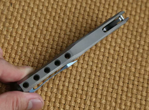 Оригинальный крыло Кевина Титановый сплав интегрированный ручка складной нож S35VN Стальной складной нож на открытом воздухе
