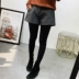 Mùa thu và mùa đông quần short len ​​nữ rộng kích thước lớn Học sinh Hàn Quốc cao eo mỏng quần chân rộng mặc len đáy