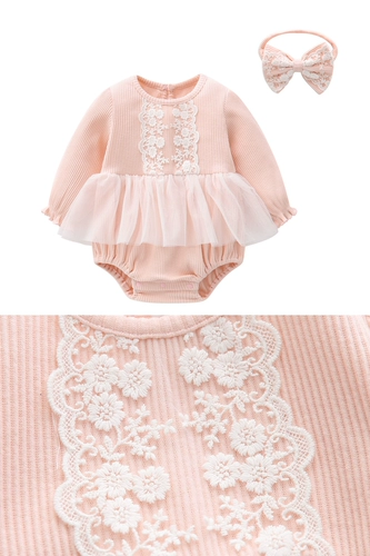 Детский наряд маленькой принцессы, демисезонное платье для новорожденных для девочек, боди подходит для фотосессий, юбка, наряд на выход, в западном стиле