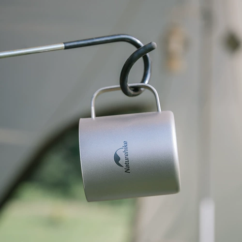 Naturehike Noble Titanium Double -Layer Cup Portable Outdoor Open Wild Below
