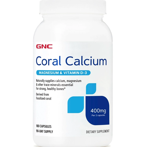 Spot US GNC Natural Coral Calcium содержит магний и витамин VD180 зерно морской щелочной ионной добавки