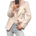N70 cao cấp tùy chỉnh 2018 mùa thu mới tweed Mỏng giản dị đôi ngực phù hợp với tiền gửi phiếu giảm giá áo blazer nữ Business Suit