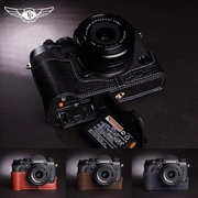 Đài Loan TP da chính được làm thủ công Fuji XT2 XT3 túi máy ảnh X-T2 X-T3 nửa bao da retro rỗng - Phụ kiện máy ảnh kỹ thuật số