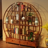 Круглая книжная полка из натурального дерева, чай, антикварная мебель