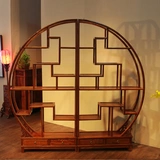 Круглая книжная полка из натурального дерева, чай, антикварная мебель