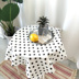 Hiện đại bông và vải lanh ins Bắc Âu vải văn học phong cách bảng vải vườn nhỏ tươi bàn trà vuông bảng mat tùy chỉnh Khăn trải bàn
