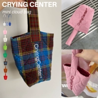 [Tide woo exclusive] CryingCenter Mini Cloud Clokt Cotton Cotton Dual -Use Hand -Trast Bag Center
