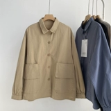 Осенняя небольшая дизайнерская куртка, оверсайз, свободный крой, в корейском стиле, тренд сезона