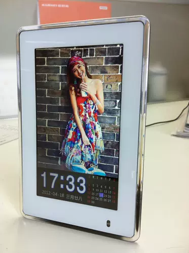 Ультратонкая цифровая фоторамка, электронный настольный календарь, 6 дюймовая, подарок на день рождения