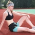 Hàn quốc phiên bản của quần short tập thể dục nữ mùa hè chống ánh sáng giả hai kích thước lớn chất béo mm chạy cao eo quần nóng lỏng khô nhanh quần gym 2 lớp Quần thể thao