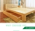 Giá rẻ 1,8 m đôi thông giường gỗ 1,5m giường đơn giản 1 m 1,2 m giường đơn trẻ em giường gỗ - Giường