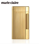 Японская оригинальная импортная медная металлическая ультратонкая классическая золотая зажигалка подходит для мужчин и женщин