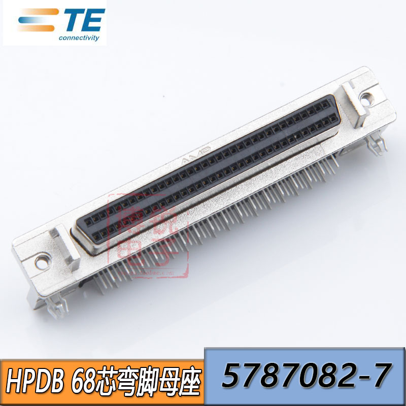 Ổ cắm TE/AMP SCSI68P chính hãng Đầu nối DB68PIN HPDB68 core chân cong ghế nữ 5787082-7