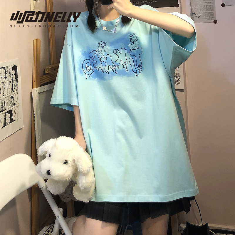Bluepure cotton T-shirt Short sleeve male 2021 summer new pattern National tide white trend Half sleeve clothes Undershirt jacket Chaopai