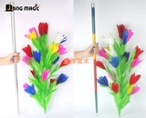 Сжимание палочки, стержни цветочниц, три узла пера букет цвета металлические телескопические телескопические магические реквизиты