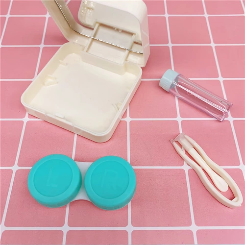 Невидимые милые очки, двойная мультяшная коробка для хранения