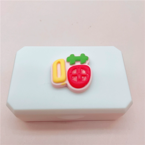 Cartoon Stealth Myopia Glasse Box Box, чтобы написать коробку с партнером двойной цепной коробку портативной замены зрачка WL122