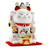 Японский фармацевт Kiln Qifu Cai Cat Cat Большой керамика ручной работы Открыто открыто для свадебных подарков