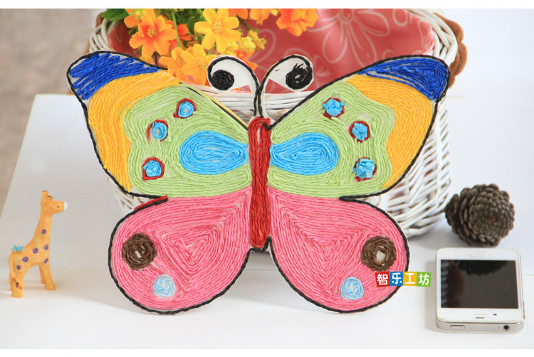 diy手工材料 彩色纸绳 纸藤 细纸绳 幼儿园编织绳 12色套装