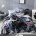 2018 new quilt cover bốn bộ bông cotton đơn giản bầu không khí nam sheets phong cách Bắc Âu triều giường đôi Bộ đồ giường bốn mảnh