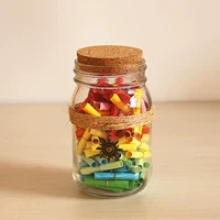 Бутылка +100 Смешанный цвет желания бумаги