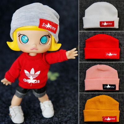 taobao agent OB11 baby accessories molly GSC clay head BJD8 points wearing tide tide knitted hat multi -color