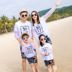 Cha mẹ và con quần áo chống nắng mẹ và con trai mẹ và con gái gia đình ba gia đình đầy đủ thở UV 2018 mùa hè phần mỏng Trang phục dành cho cha mẹ và con