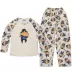 Đồ ngủ nam dài tay cotton mùa xuân và mùa thu hoạt hình nam thanh niên giản dị phục vụ nhà cộng với phân bón phù hợp đồ bộ vải đũi Bộ Pajama