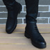 Giày da nam Anh Hàn Quốc phiên bản của xu hướng khởi động của nam giới thời trang khởi động dụng cụ có đế dày với khởi động tăng Martin khởi động nam Giày ống