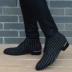 Của nam giới giày thường Martin khởi động Hàn Quốc phiên bản của người Anh chỉ cao-top giày nam booties tăng vải thời trang khởi động giầy nike nam Giày ống