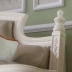 Sofa phòng khách phong cách châu Âu 123 kết hợp sofa da đơn giản kích thước nhỏ lớp da đầu tiên Đồ gỗ rắn Mỹ - Ghế sô pha