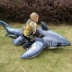 Trẻ em của vòng bơi người lớn dày động vật lớn hàng nổi cá mập nước giường inflatable nam giới và phụ nữ bé đồ chơi gắn kết