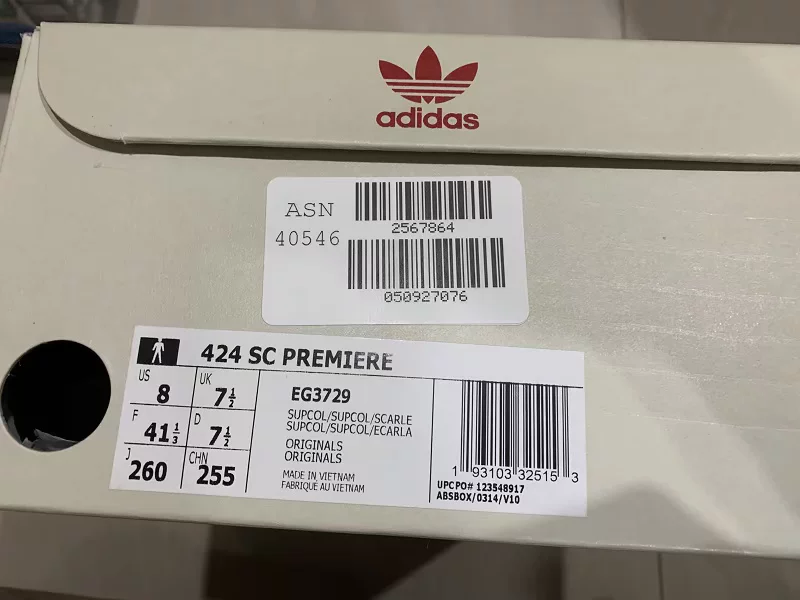 Кроссовки спортивные на низком берпе кожаные noodle модель совместная adidas x 424 Sci Premiere