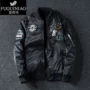 Fugui Bird MA-1 áo khoác phi công nam hai chiều áo mùa xuân và mùa thu thủy triều thương hiệu bóng chày cổ áo không quân Mỹ dịch vụ áo khoác bóng chày bomber