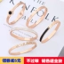 Vòng tay titan mới bằng thép nữ phiên bản Hàn Quốc của vòng tay vàng hồng đơn giản, bạn gái hoang dã gửi tặng bạn gái vòng tay không phai vòng tay Vòng đeo tay Cuff