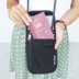 Zolsea treo cổ hộ chiếu túi ID túi lưu trữ Ví thẻ RFID Hồng Kông và Macao ở nước ngoài vượt qua khóa kéo hộ chiếu túi đeo chéo nữ mini Túi thông tin xác thực