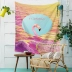 Châu âu và Hoa Kỳ tấm thảm treo dệt vải nền vải khăn trải bàn flamingo Hàn Quốc INS phòng ngủ trang trí phòng vải tấm thảm 127