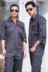 Workwear nam dài tay tùy chỉnh hội thảo overalls doanh nghiệp nhà máy dịch vụ sửa chữa tự động bảo hiểm lao động dịch vụ sửa chữa máy thiết lập in thêu từ áo nam Bộ đồ